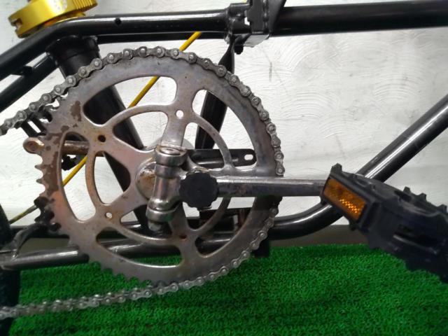 DAHON 3 OLD DAHON 16インチ シングル 折り畳み自転車 ブラック ※後輪パンク・年数経過レストアベースのためわけあり