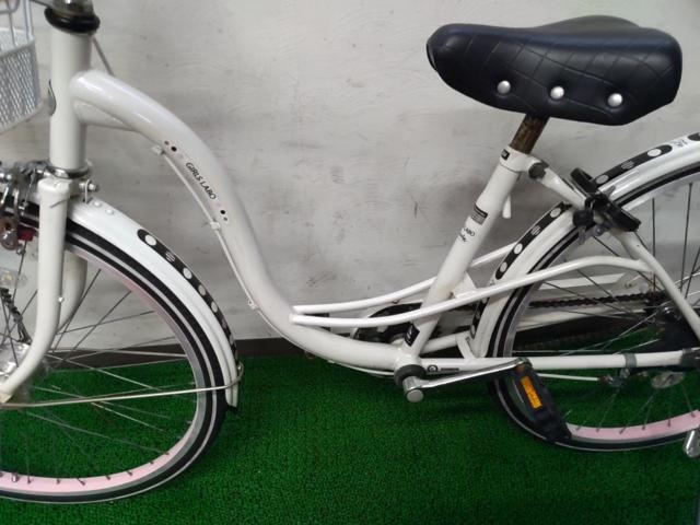 サイクルベースあさひ GIRLS LABO 24×1-3/8インチ シングル ジュニア自転車 ホワイト