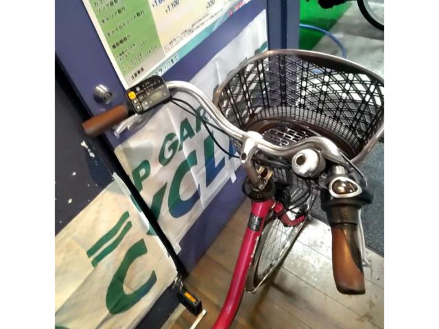 Panasonic ビビ・DX BE-END636B 2013年 26x1-3/8 内装3段変速 8.4Ah 電動アシスト自転車 レッド