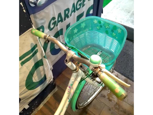 メーカー不明 TWINKER 24x1-3/8 シングルギア キッズ自転車 ホワイト×グリーン