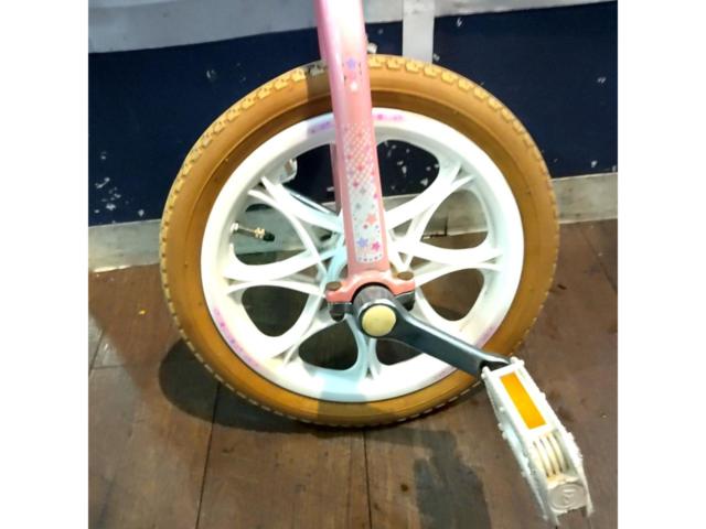 メーカー不明 14インチ一輪車 ピンク