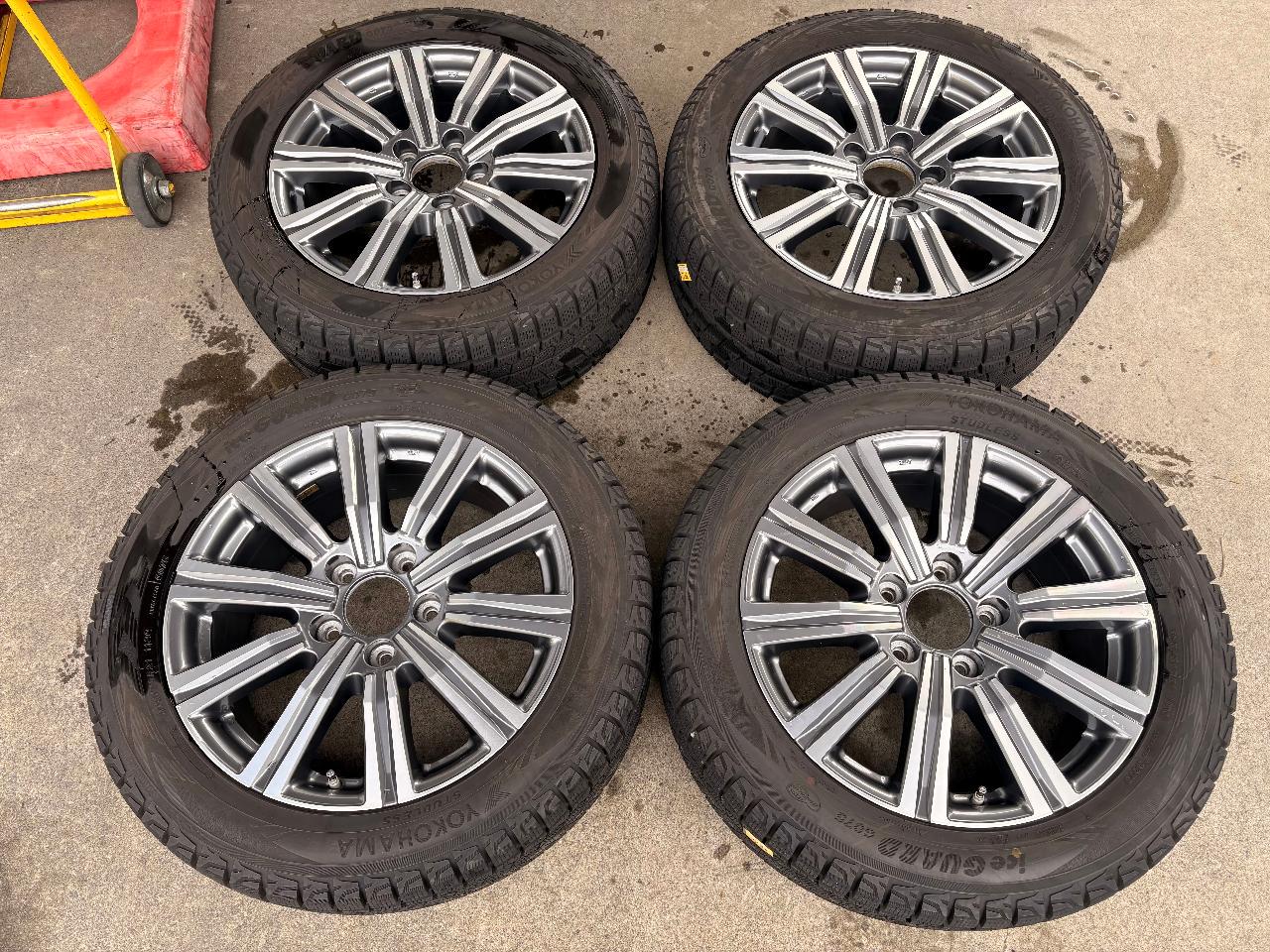 LEXUS LX570 Late genuine cutting wheel + YOKOHAMA iceGUARD G075