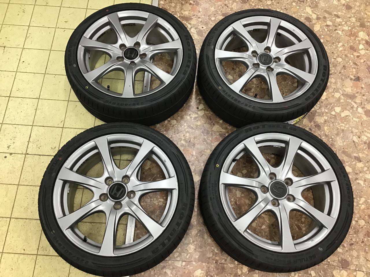 Honda original Civic Genuine Type R + ROTALLA RU01 225 / 40R18