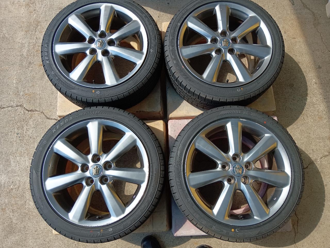 Toyota genuine 180 series Crown Athlete wheels + KENDA ICETEC NEO KR36 Made in 2022