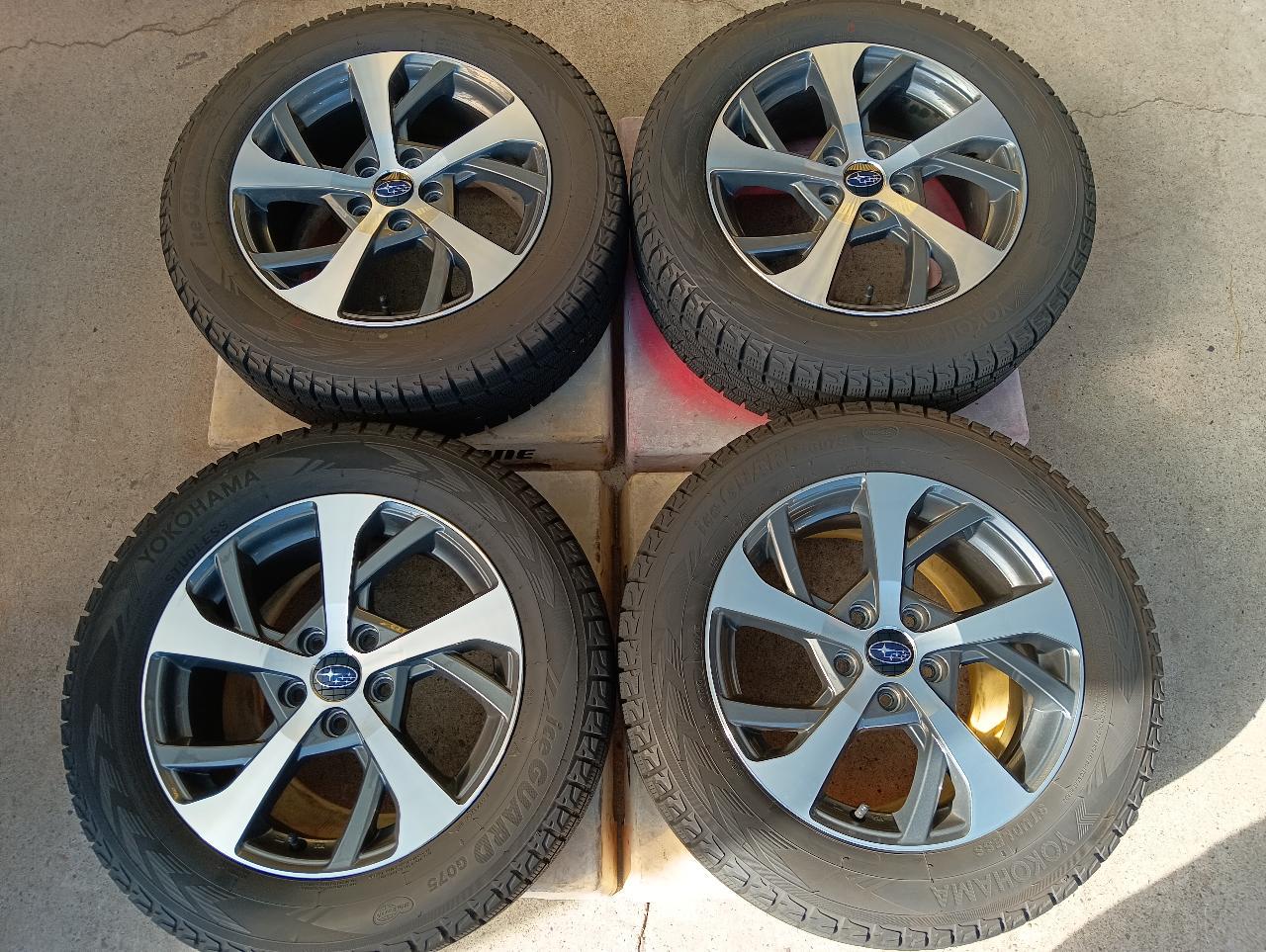 Subaru genuine Forester genuine optional wheels + YOKOHAMA YOKOHAMAiceGUARD G075