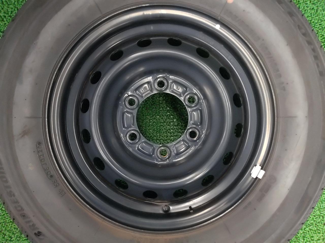 TOYOTA 200 Genuine steel wheels for Toyota Hiace + BRIDGESTONE ECOPIa RD613 Tire wheel 2 pcs set