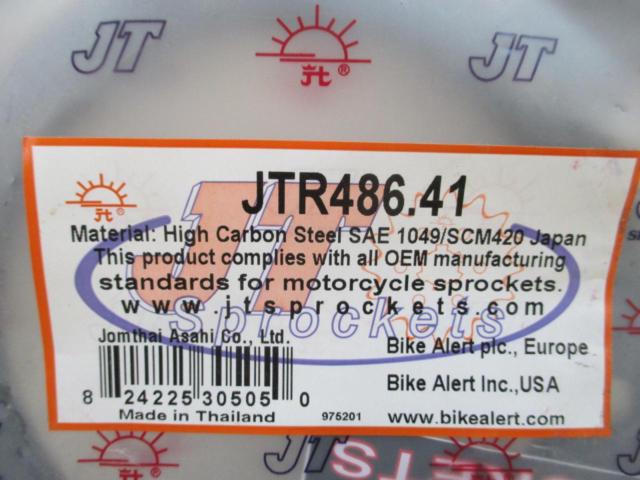 【JT】 41丁520リアスプロケット品番:JTR486.4■YZF-R1他