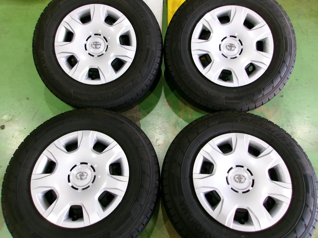 TOYOTA Hiace 200 genuine steel wheels + YOKOHAMA BluEarth-Van RY55