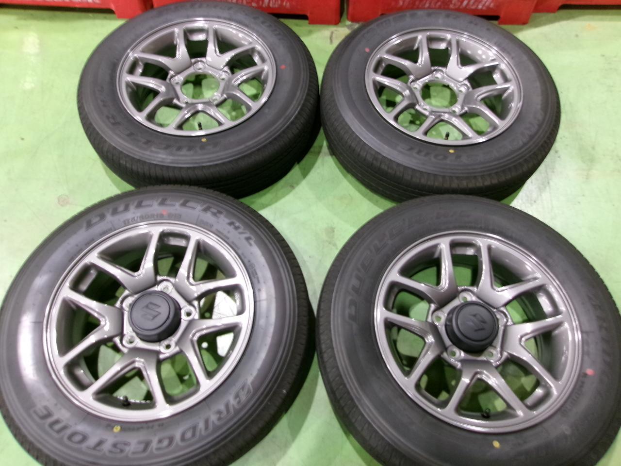 Brand new, removed from a new car! SUZUKI JB64W/Jimny XC Original wheel + BRIDGESTONE DUELER H / L 852