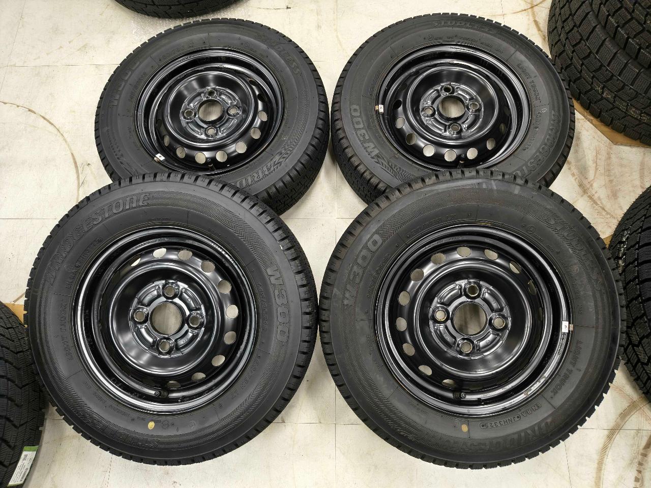 Genuine Honda N-VAN parts Genuine steel wheel + BRIDGESTONE W300 80 / 78N LT