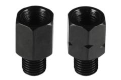 NBS ミラー 10mm 逆ネジアダプター(ヤマハ用)L/R 黒 [602506]
