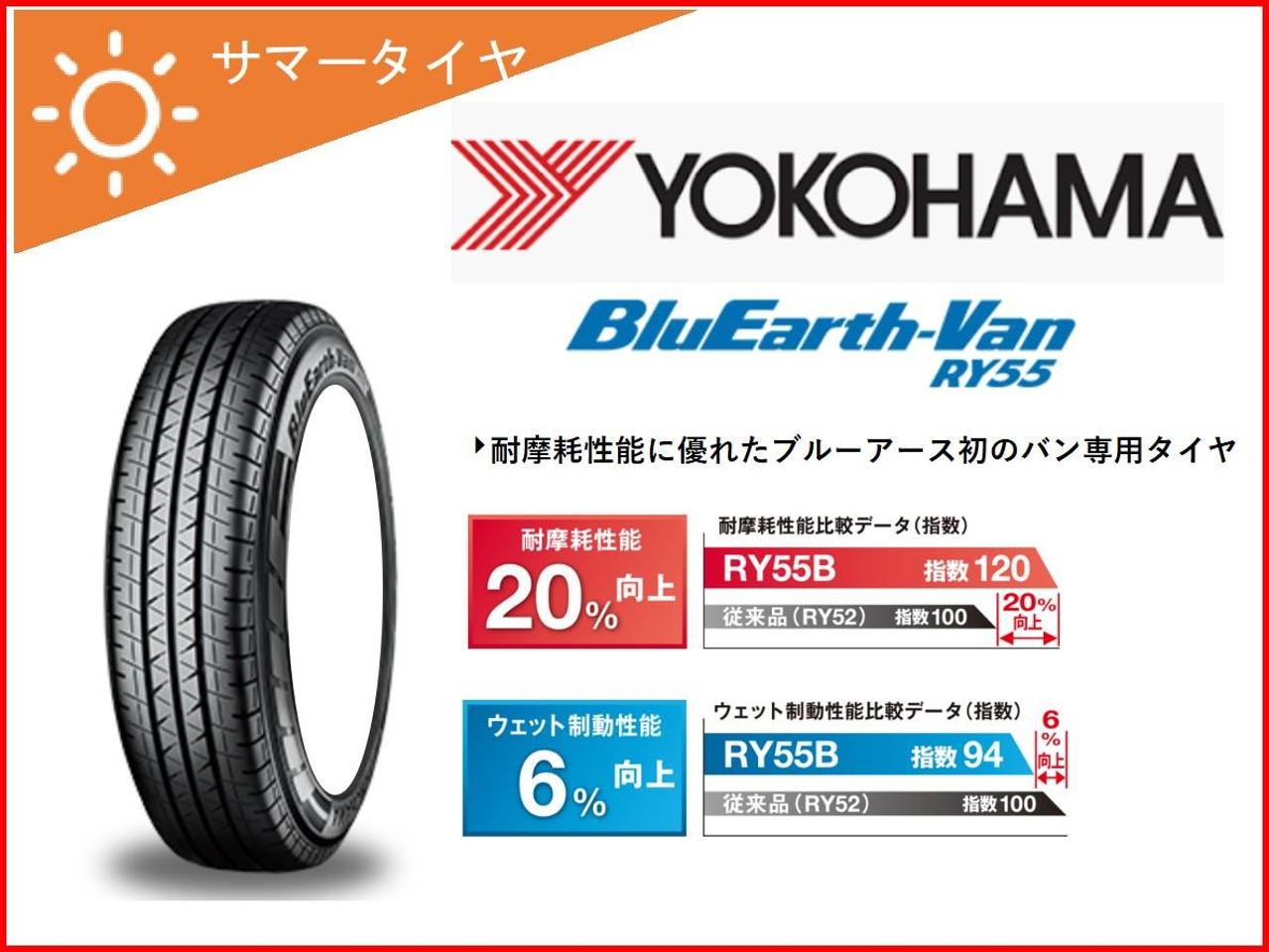 YOKOHAMA(ヨコハマ) BluEarth-Van(ブルーアース バン) RY55 145/80R12 