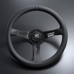 MOMO FULL SPEED328D ブラックレザー/ブラックスポーク 32.8Φ ブラック