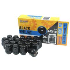 シンセイ ホイールナット ブラック N-20FB M12×1.25 21袋 20コ入り