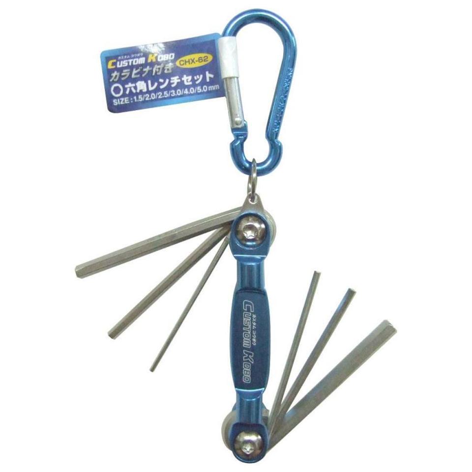 Toyomitsu
CHX-62
Hex wrench set with carabiner