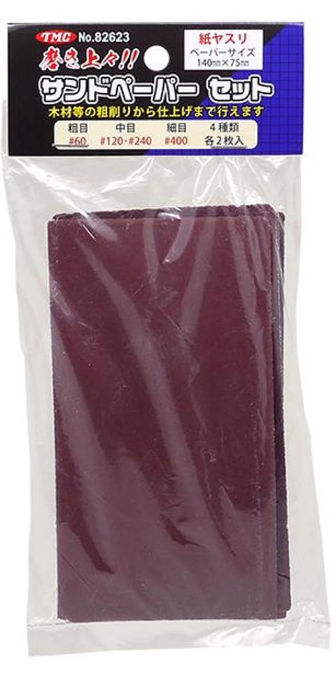 Toyomitsu
82623
Sandpaper set (8 sheets)