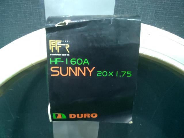 DURO HF-160A-WH SUNNY 20x1.75(47-406) チューブドタイヤ ホワイト