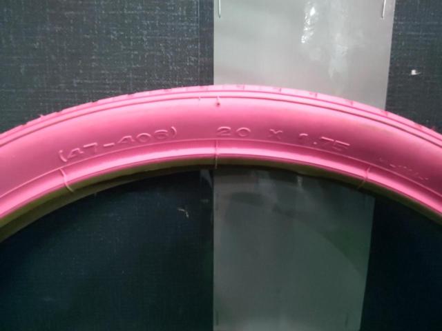 DURO HF-160A-PI SUNNY 20x1.75(47-406)チューブドタイヤ ピンク