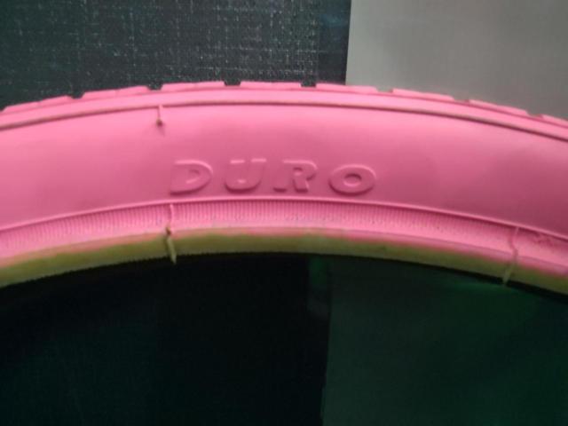 DURO HF-160A-PI SUNNY 20x1.75(47-406)チューブドタイヤ ピンク