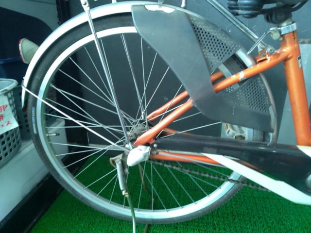 CBA ALDUETTE 26インチ 内装3段変速 シティサイクル オレンジ ※前タイヤヒビ割れ大・全体的に錆多数・後ブレーキワイヤーほつれ・サドル破れ・グリップ劣化