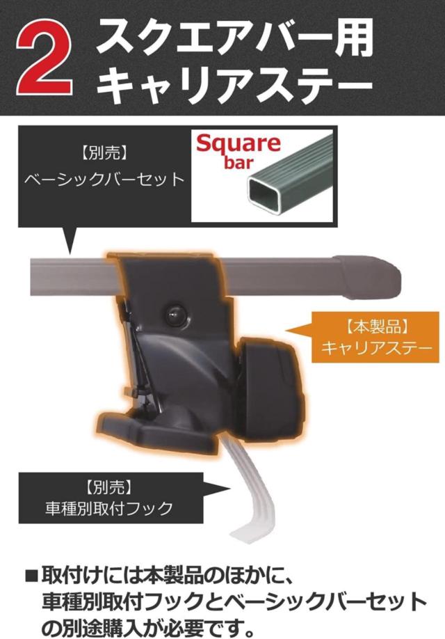 inno INSUT スクエアーベースステー スムースルーフ用