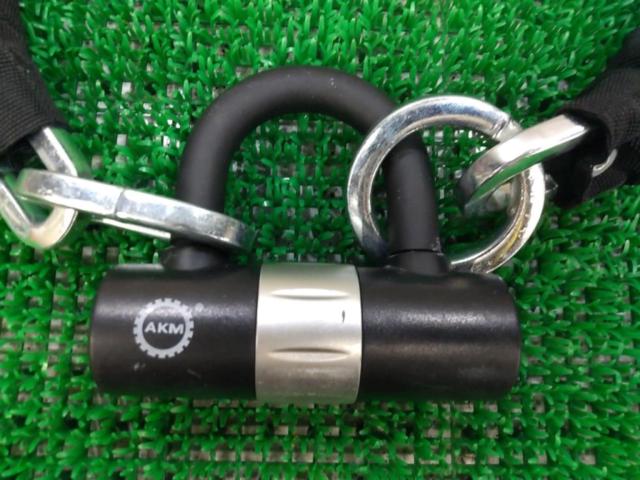 【メーカー不明】STRONG LOCK チェーン錠 鍵4本 ブラック