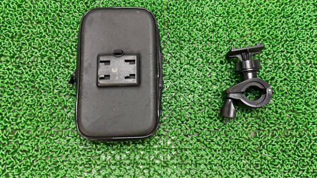 【汎用】メーカー不明 ハンドルクリップ付き防水スマホホルダー