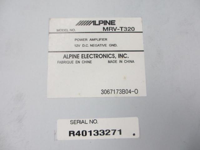 ALPINE MRV-T320【2chパワーアンプ 2002年モデル】