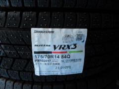 ※別倉庫保管 BRIDGESTONE BLIZZAK VRX3 175/70R14 ’24年製 新品 4本セット