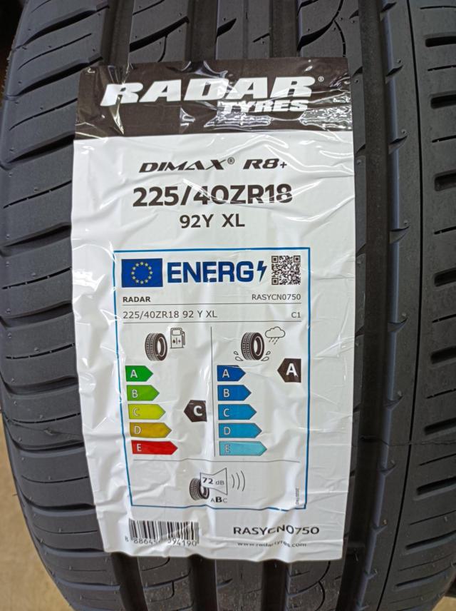 RADAR Dimax R8+ 92Y XL 【2026年製2本】 | 新品 | アップガレージ 
