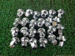 【トヨタ純正】メッキ平座ナット M14xP1.5 HEX21 24個セット