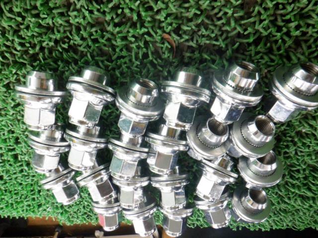 【トヨタ純正】メッキ平座ナット M14xP1.5 HEX21 24個セット