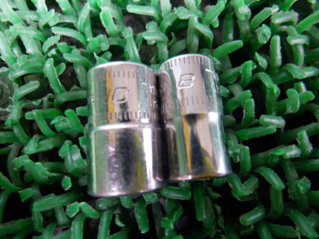 Snap-on1/4インチ(6.35mm)6角シャローソケット8/10mmセット 
