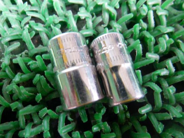 Snap-on1/4インチ(6.35mm)6角シャローソケット8/10mmセット 