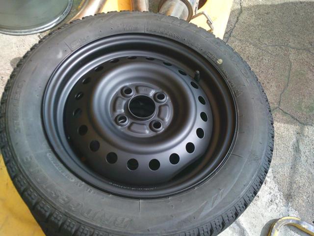 ダイハツ純正(DAIHATSU)  スチールホイール  + BRIDGESTONE(ブリヂストン) BLIZZAK VRX