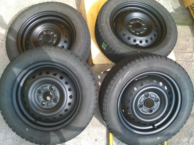 ダイハツ純正(DAIHATSU)  スチールホイール  + BRIDGESTONE(ブリヂストン) BLIZZAK VRX