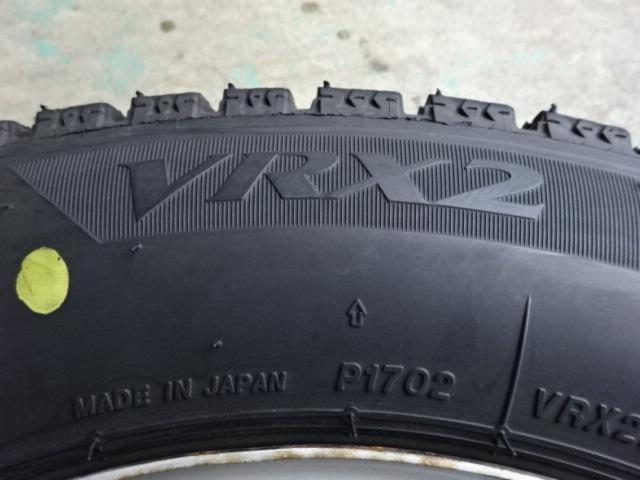 メーカー不明 スチールホイール  + BRIDGESTONE BLIZZAK VRX + BRIDGESTONE BLIZZAK VRX2