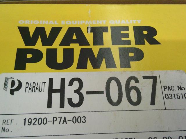 HITACHI(旧パロート) Astemo WATER PUMP(ウォーターポンプ) H3-067
