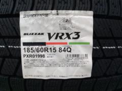BRIDGESTONE BLIZZAK VRX3 185/60R15 ’26年製造 新品 4本セット