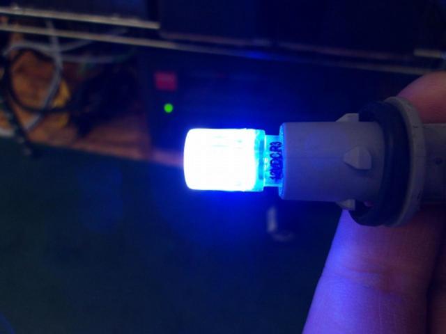 メーカー不明 LEDバルブ T10形状 ホワイト/ブルー