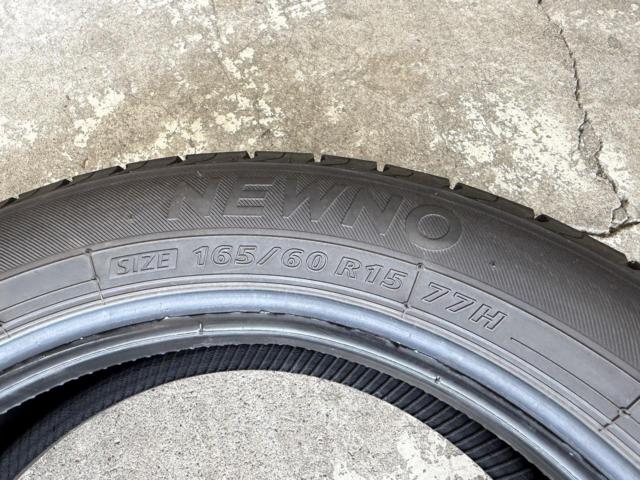 BRIDGESTONE NEWNO 165/60R15 77H タイヤのみ2本セット