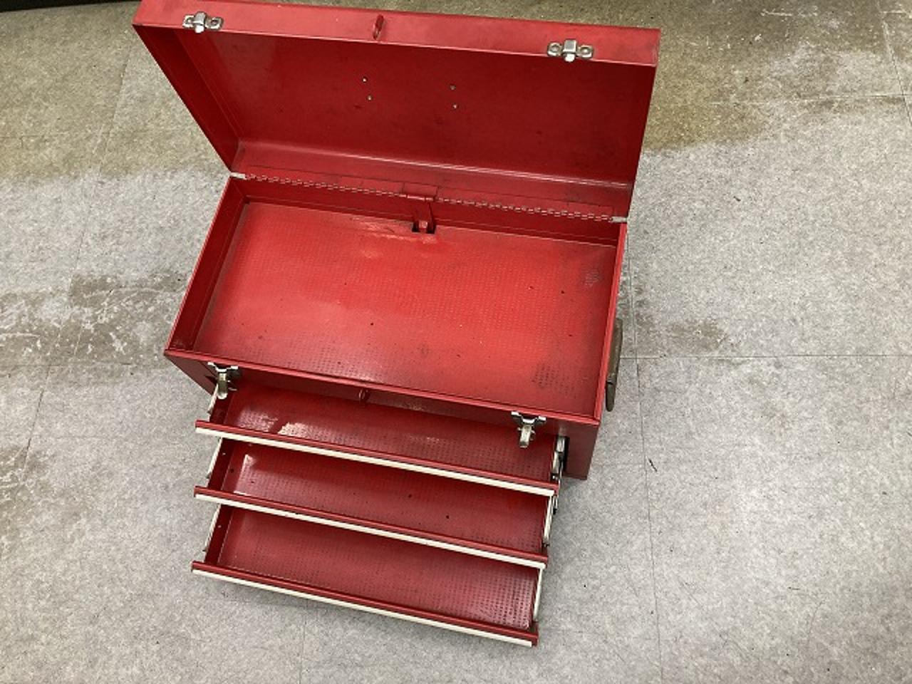 メーカー不明 3段 ツールチェスト 工具箱 ツールボックス