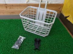 OGK コンパクトバスケット FB-018 樹脂製フロントバスケット ライトグレー