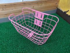 メーカー不明 フロントバスケット ピンク