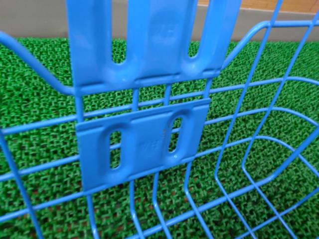 メーカー不明 フロントバスケット ブルー