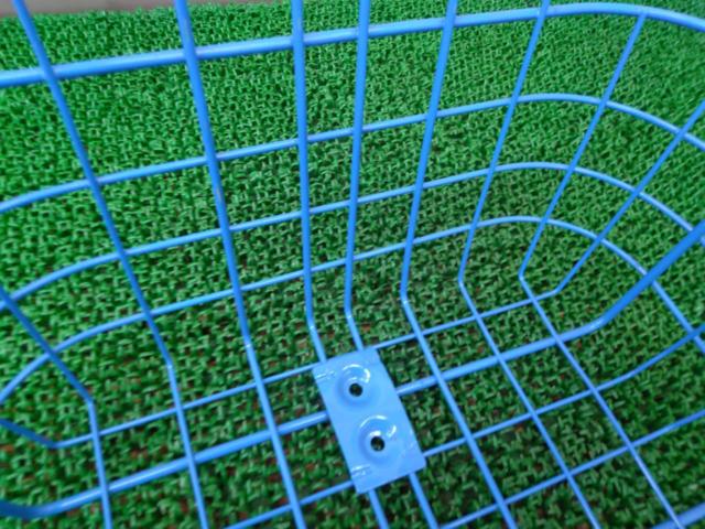 メーカー不明 フロントバスケット ブルー
