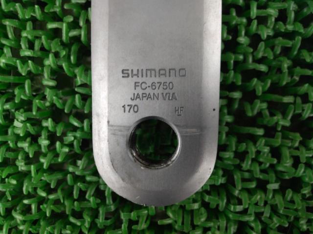 SHIMANO ULTEGRA FC-6750 50/34T 9/10S 左右クランクセット シルバー