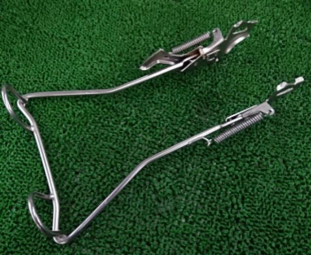 メーカー不明 27インチ自転車用ワイド両立スタンド 正爪 シルバー