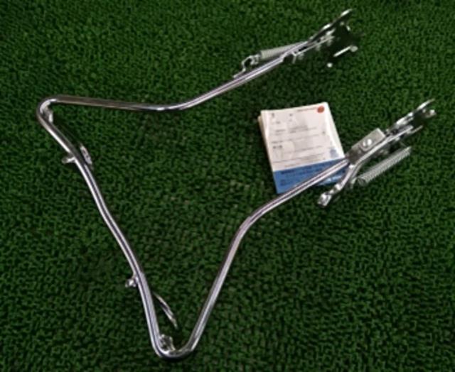 昭和インダストリーズ 26インチ自転車用ワイド両立スタンド 正爪 シルバー