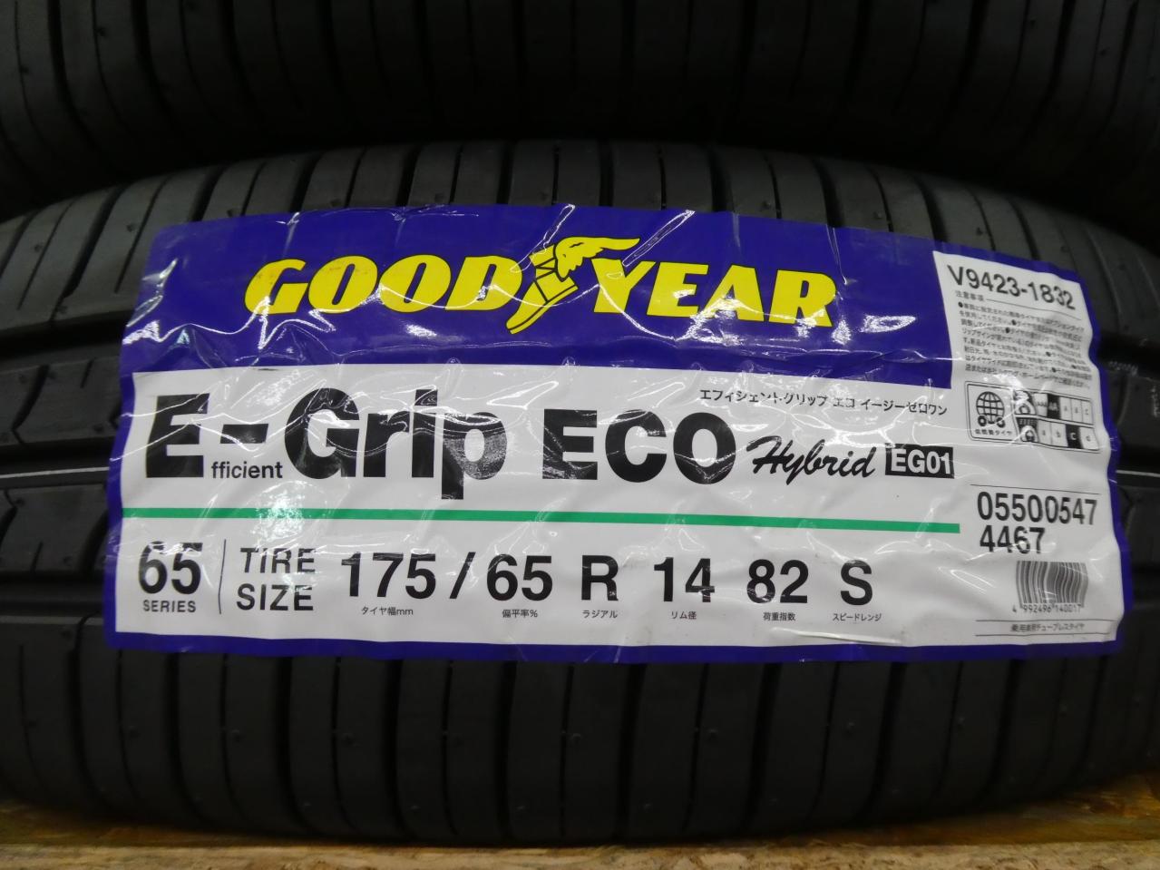 GOODYEAR EfficientGrip ECO EG01 175/65R14 ’20年製造 新品 4本セット | カー用品 タイヤ 14 ...